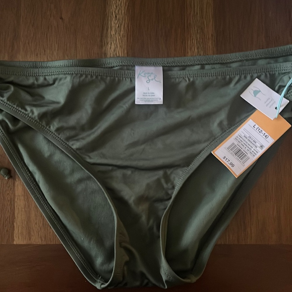 KONA SOL Green Bikini Bottom